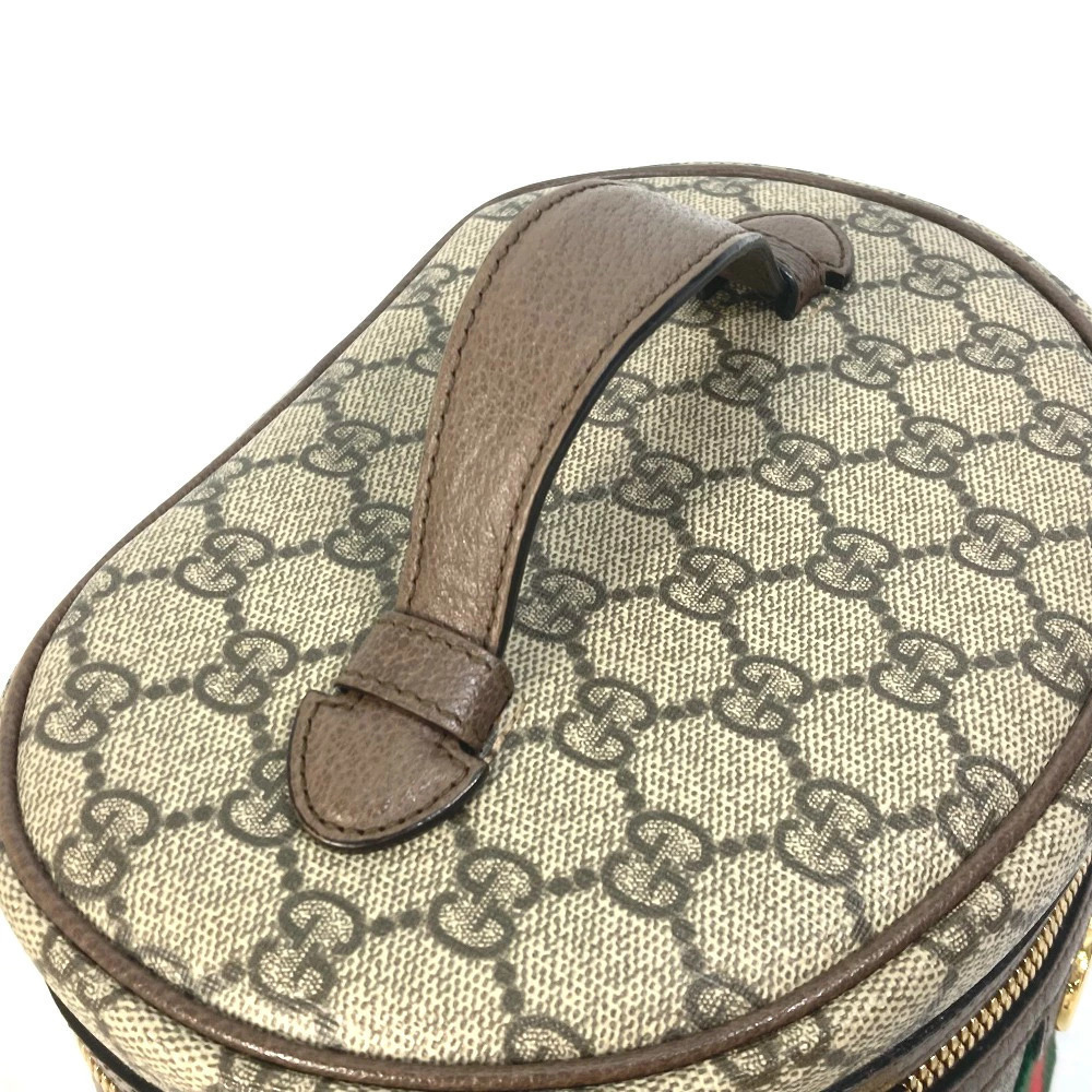 Gucci Ophidia Handbag Case Cosmetic GG Sherry Bag Mirror Vanity Beige Supreme - Picture 10 of 15
